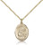Gold Filled St. Apollonia Pendant, Gold Filled Lite Curb Chain, Medium Size Catholic Medal, 3/4" x 1/2"