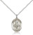 Sterling Silver St. Alexander Sauli Pendant, Lite Curb Chain, Medium Size Catholic Medal, 3/4" x 1/2" Sterling Silver St. Alexander Sauli Pendant, Lite Curb Chain, Medium Size Catholic Medal, 3/4" x 1/2"
