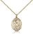 Gold Filled St. Camillus of Lellis Pendant, Gold Filled Lite Curb Chain, Medium Size Catholic Medal, 3/4" x 1/2" Gold Filled St. Camillus of Lellis Pendant, Gold Filled Lite Curb Chain, Medium Size Catholic Medal, 3/4" x 1/2"