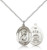 Sterling Silver St. Christopher / Air Force Pendan, Sterling Silver Lite Curb Chain, Medium Size Catholic Medal, 3/4" x 1/2" Sterling Silver St. Christopher / Air Force Pendan, Sterling Silver Lite Curb Chain, Medium Size Catholic Medal, 3/4" x 1/2"