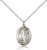 Sterling Silver St. Elmo Pendant, Lite Curb Chain, Medium Size Catholic Medal, 3/4" x 1/2" Sterling Silver St. Elmo Pendant, Lite Curb Chain, Medium Size Catholic Medal, 3/4" x 1/2"