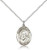 Sterling Silver St. Francis De Sales Pendant, Rhodium Lite Curb Chain, Medium Size Catholic Medal, 3/4" x 1/2" Sterling Silver St. Francis De Sales Pendant, Rhodium Lite Curb Chain, Medium Size Catholic Medal, 3/4" x 1/2"