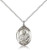 Sterling Silver St. Lawrence Pendant, Lite Curb Chain, Medium Size Catholic Medal, 3/4" x 1/2" Sterling Silver St. Lawrence Pendant, Lite Curb Chain, Medium Size Catholic Medal, 3/4" x 1/2"