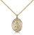 Gold Filled St. Peregrine Laziosi Pendant, Gold Filled Lite Curb Chain, Medium Size Catholic Medal, 3/4" x 1/2"