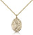 Gold Filled St. Martin De Porres Pendant, Gold Filled Lite Curb Chain, Medium Size Catholic Medal, 3/4" x 1/2" Gold Filled St. Martin De Porres Pendant, Gold Filled Lite Curb Chain, Medium Size Catholic Medal, 3/4" x 1/2"