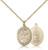 Gold Filled Scapular Pendant, Gold Filled Lite Curb Chain, Medium Size Catholic Medal, 3/4" x 1/2"