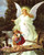 Guardian Angel Crossing the Bridge with Children Wall Plaque 810-350