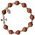 Rosary Bracelet with 10mm Gold Stone Beads, RBS13