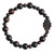 Rosary Bracelet with 10mm Dark Jujube Wood Beads, RBS3B