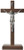 Walnut and Pewter 10"x5" Standing Crucifix , WP2
