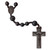 20" Rosary with Hand Carved Rose Our Father Beads, R3657