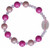 Children's Pink Rainbow Rosary Bracelet with 8mm Acrylic Beads, RCB11