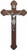 Walnut and Pewter 14"x7.63" Crucifix, WP8
