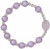 Children's Purple Rosary Bracelet with 8mm Crystal-Cut Acrylic Beads, RCB33