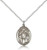 Sterling Silver St. Ursula Pendant, Lite Curb Chain, Medium Size Catholic Medal, 3/4" x 1/2" Sterling Silver St. Ursula Pendant, Lite Curb Chain, Medium Size Catholic Medal, 3/4" x 1/2"