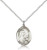 Sterling Silver St. Therese of Lisieux Pendant, Lite Curb Chain, Medium Size Catholic Medal, 3/4" x 1/2" Sterling Silver St. Therese of Lisieux Pendant, Lite Curb Chain, Medium Size Catholic Medal, 3/4" x 1/2"