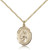 Gold Filled St. Isaac Jogues Pendant, Gold Filled Lite Curb Chain, Medium Size Catholic Medal, 3/4" x 1/2" Gold Filled St. Isaac Jogues Pendant, Gold Filled Lite Curb Chain, Medium Size Catholic Medal, 3/4" x 1/2"