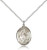 Sterling Silver St. Gertrude of Nivelles Pendant, Lite Curb Chain, Medium Size Catholic Medal, 3/4" x 1/2" Sterling Silver St. Gertrude of Nivelles Pendant, Lite Curb Chain, Medium Size Catholic Medal, 3/4" x 1/2"