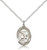 Sterling Silver St. Elizabeth Ann Seton Pendant, Lite Curb Chain, Medium Size Catholic Medal, 3/4" x 1/2" Sterling Silver St. Elizabeth Ann Seton Pendant, Lite Curb Chain, Medium Size Catholic Medal, 3/4" x 1/2"