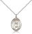 Sterling Silver St. Lillian Pendant, Lite Curb Chain, Medium Size Catholic Medal, 3/4" x 1/2" Sterling Silver St. Lillian Pendant, Lite Curb Chain, Medium Size Catholic Medal, 3/4" x 1/2"