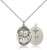 Sterling Silver Pope John Paul II Pendant, Lite Curb Chain, Medium Size Catholic Medal, 3/4" x 1/2" Sterling Silver Pope John Paul II Pendant, Lite Curb Chain, Medium Size Catholic Medal, 3/4" x 1/2"