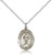 Sterling Silver Our Lady of All Nations Pendant, Lite Curb Chain, Medium Size Catholic Medal, 3/4" x 1/2"