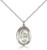 Sterling Silver St. Sharbel Pendant, Lite Curb Chain, Medium Size Catholic Medal, 3/4" x 1/2"