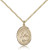 Gold Filled Our Lady of Good Counsel Pendant, Gold Filled Lite Curb Chain, Medium Size Catholic Medal, 3/4" x 1/2"
