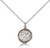 Sterling Silver St. Joseph Pendant, Lite Curb Chain, 5/8" x 1/2"