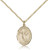 Gold Filled St. Paul of the Cross Pendant, Gold Filled Lite Curb Chain, Medium Size Catholic Medal, 3/4" x 1/2"
