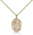 Gold Filled St. Christina the Astonishing Pendant, Gold Filled Lite Curb Chain, Medium Size Catholic Medal, 3/4" x 1/2"