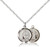 Sterling Silver Our Lady of La Salette Pendant, Lite Curb Chain, 5/8" x 1/2" Sterling Silver Our Lady of La Salette Pendant, Lite Curb Chain, 5/8" x 1/2"