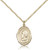 Gold Filled Pope Saint Eugene I Pendant, Gold Filled Lite Curb Chain, Medium Size Catholic Medal, 3/4" x 1/2"