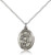 Sterling Silver St. Vitus Pendant, Lite Curb Chain, Medium Size Catholic Medal, 3/4" x 1/2" Sterling Silver St. Vitus Pendant, Lite Curb Chain, Medium Size Catholic Medal, 3/4" x 1/2"