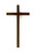 12" Narrow Plain Walnut Cross JC1153