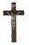 8" Notched Edge Walnut Crucifix  JC-7071-E