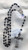 Black Oval Cocoa Bead Rosary/Large Crucifix 207BK