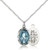 Sterling Silver Miraculous Pendant, Lite Curb Chain, 3/4" x 3/8"