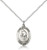 Sterling Silver St. Sebastian  Wrestling Pendant, rhodium Lite Curb Chain, Medium Size Catholic Medal, 3/4" x 1/2" Sterling Silver St. Sebastian  Wrestling Pendant, rhodium Lite Curb Chain, Medium Size Catholic Medal, 3/4" x 1/2"