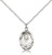 Sterling Silver St. Jude Pendant, Lite Curb Chain, 3/4" x 3/8" Sterling Silver St. Jude Pendant, Lite Curb Chain, 3/4" x 3/8"