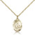 Gold Filled St. Frances Cabrini Pendant, Gold Filled Lite Curb Chain, 5/8" x 3/8" Gold Filled St. Frances Cabrini Pendant, Gold Filled Lite Curb Chain, 5/8" x 3/8"