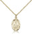Gold Filled St. Theresa Pendant, Gold Filled Lite Curb Chain, 3/4" x 3/8" Gold Filled St. Theresa Pendant, Gold Filled Lite Curb Chain, 3/4" x 3/8"