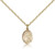 Gold Filled St. Apollonia Pendant, Gold Filled Lite Curb Chain, Small Size Catholic Medal, 1/2" x 1/4"