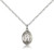 Sterling Silver St. Blaise Pendant, Sterling Silver Lite Curb Chain, Small Size Catholic Medal, 1/2" x 1/4"
