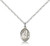 Sterling Silver St. Mary Magdalene Pendant, Sterling Silver Lite Curb Chain, Small Size Catholic Medal, 1/2" x 1/4" Sterling Silver St. Mary Magdalene Pendant, Sterling Silver Lite Curb Chain, Small Size Catholic Medal, 1/2" x 1/4"
