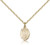 Gold Filled St. Louis Pendant, Gold Filled Lite Curb Chain, Small Size Catholic Medal, 1/2" x 1/4" Gold Filled St. Louis Pendant, Gold Filled Lite Curb Chain, Small Size Catholic Medal, 1/2" x 1/4"