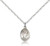Sterling Silver St. Richard Pendant, Sterling Silver Lite Curb Chain, Small Size Catholic Medal, 1/2" x 1/4" Sterling Silver St. Richard Pendant, Sterling Silver Lite Curb Chain, Small Size Catholic Medal, 1/2" x 1/4"