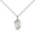 Sterling Silver St. Rita of Cascia Pendant, Sterling Silver Lite Curb Chain, Small Size Catholic Medal, 1/2" x 1/4" Sterling Silver St. Rita of Cascia Pendant, Sterling Silver Lite Curb Chain, Small Size Catholic Medal, 1/2" x 1/4"