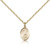 Gold Filled St. Sarah Pendant, Gold Filled Lite Curb Chain, Small Size Catholic Medal, 1/2" x 1/4"