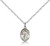 Sterling Silver St. John of God Pendant, Sterling Silver Lite Curb Chain, Small Size Catholic Medal, 1/2" x 1/4" Sterling Silver St. John of God Pendant, Sterling Silver Lite Curb Chain, Small Size Catholic Medal, 1/2" x 1/4"
